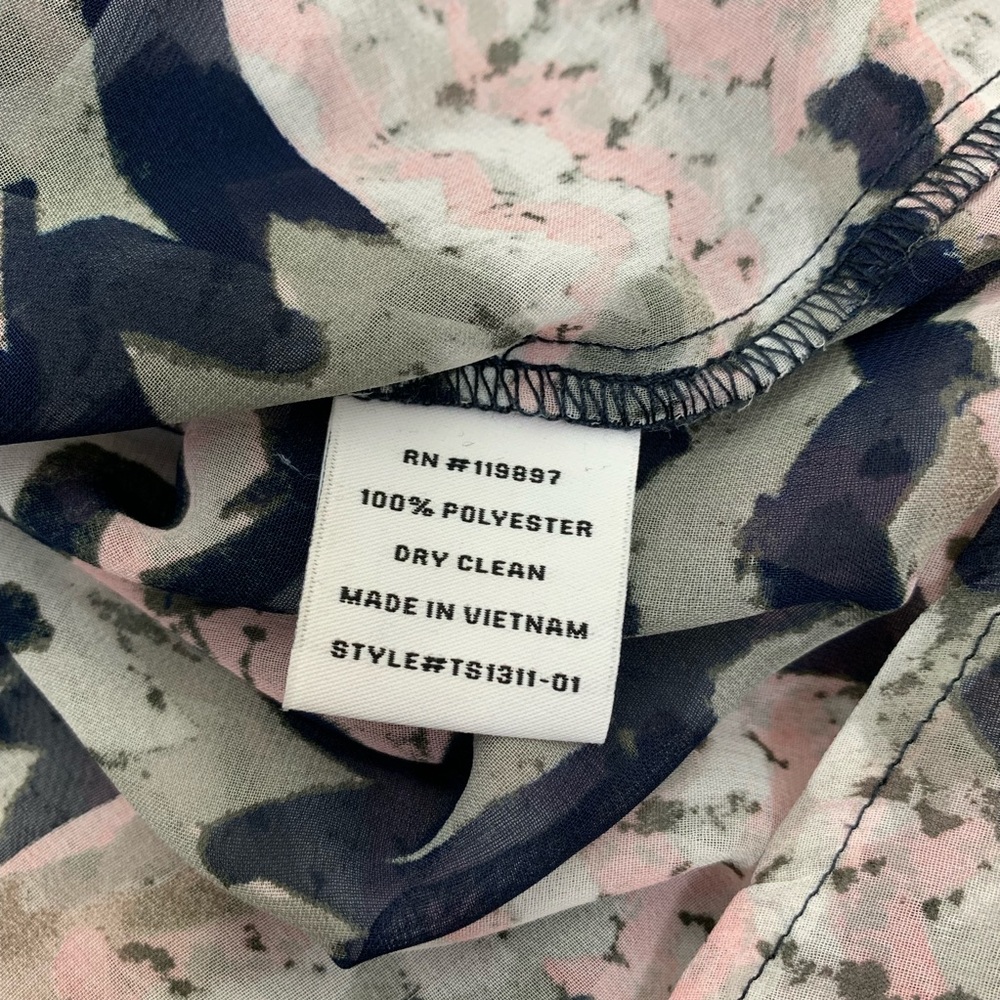 Collective Concepts Sheer Button Down Blouse Sz S - image 7